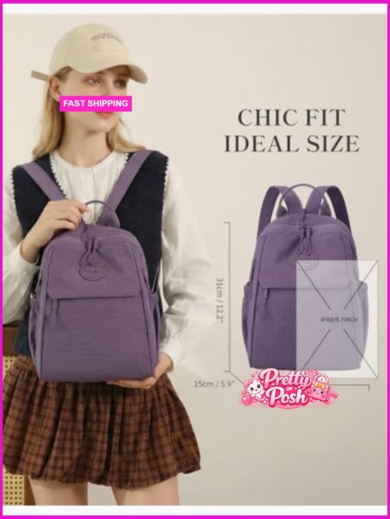 Nylon Mini Backpack Convertible Crossbody Sling Bag Casual Daypack Lightweight main image 4